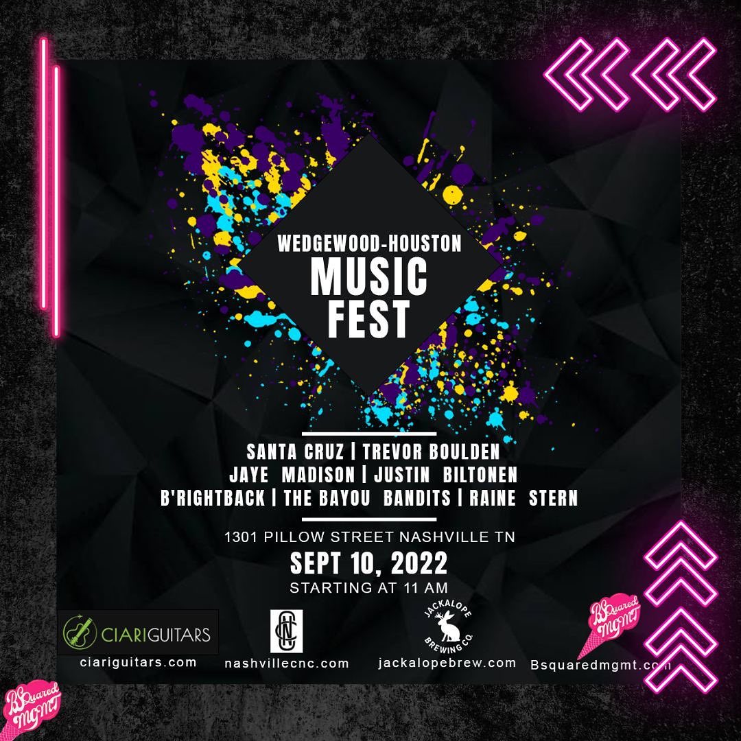 See you at Wedgewood-Houston Music Fest Saturday September 10th!