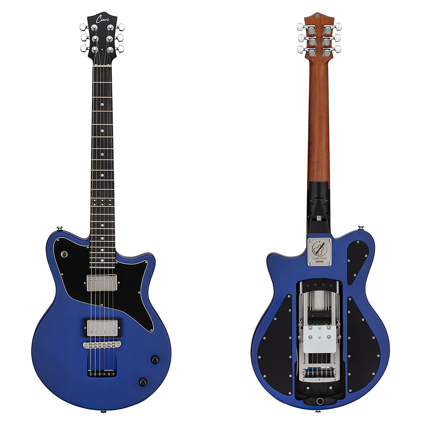 Electric Guitar In Blue Ciari Guitars