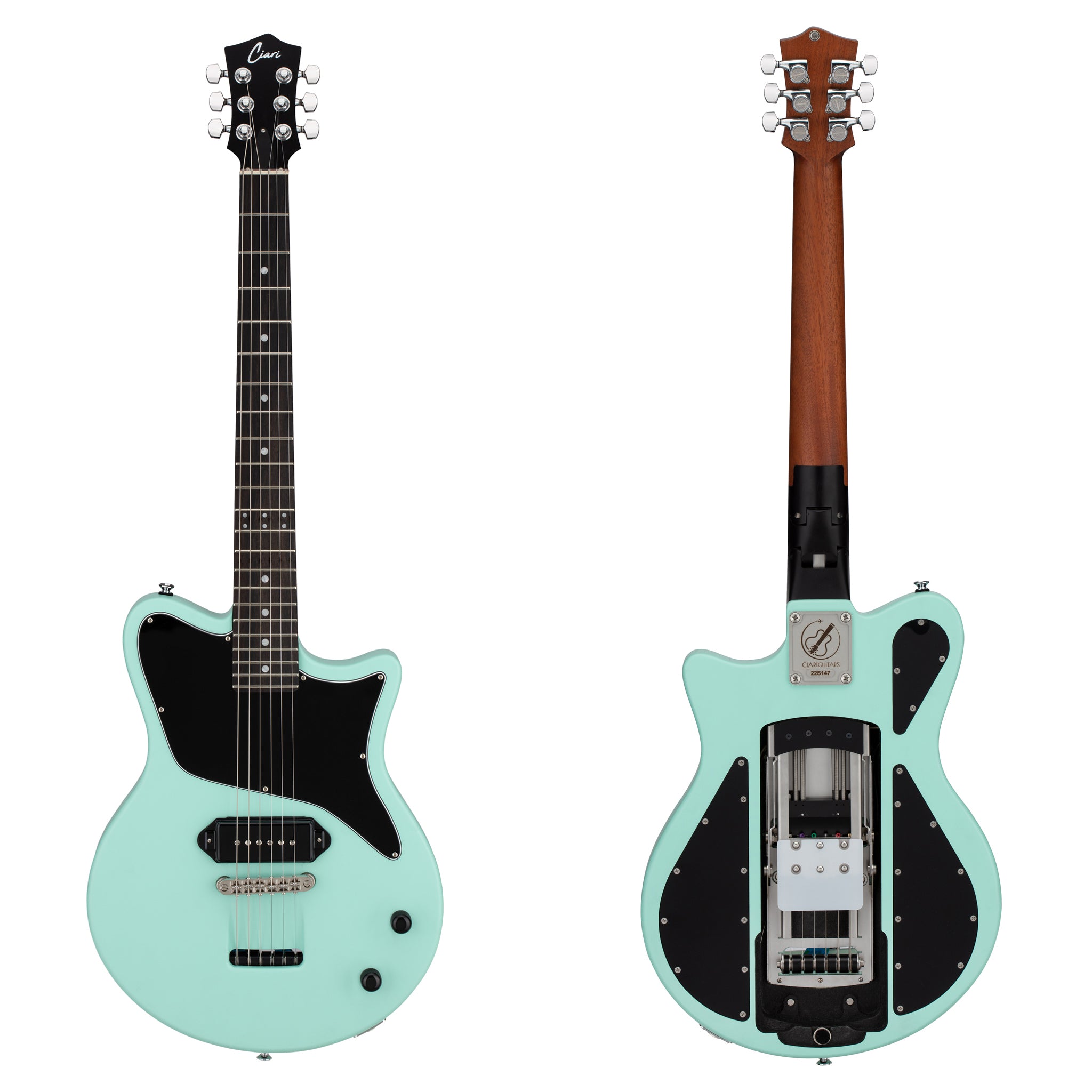 The Ascender™ P90 Solo Electric Guitar in Seafoam – Ciari Guitars
