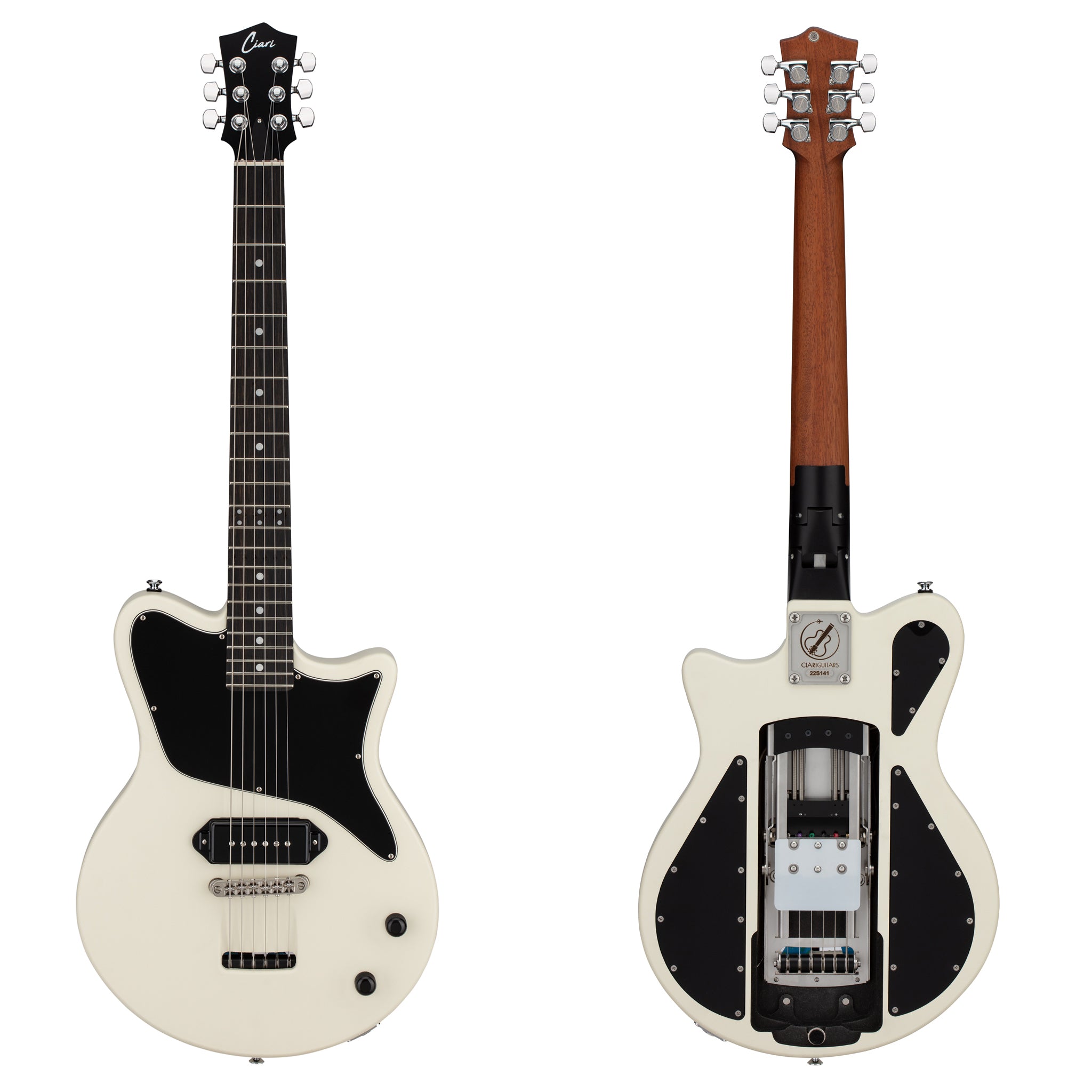 The Ascender™ P90 Solo Electric Guitar in White – Ciari Guitars